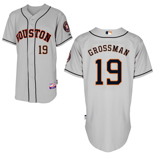 Robbie Grossman #19 mlb Jersey-Houston Astros Women's Authentic Road Gray Cool Base Baseball Jersey
